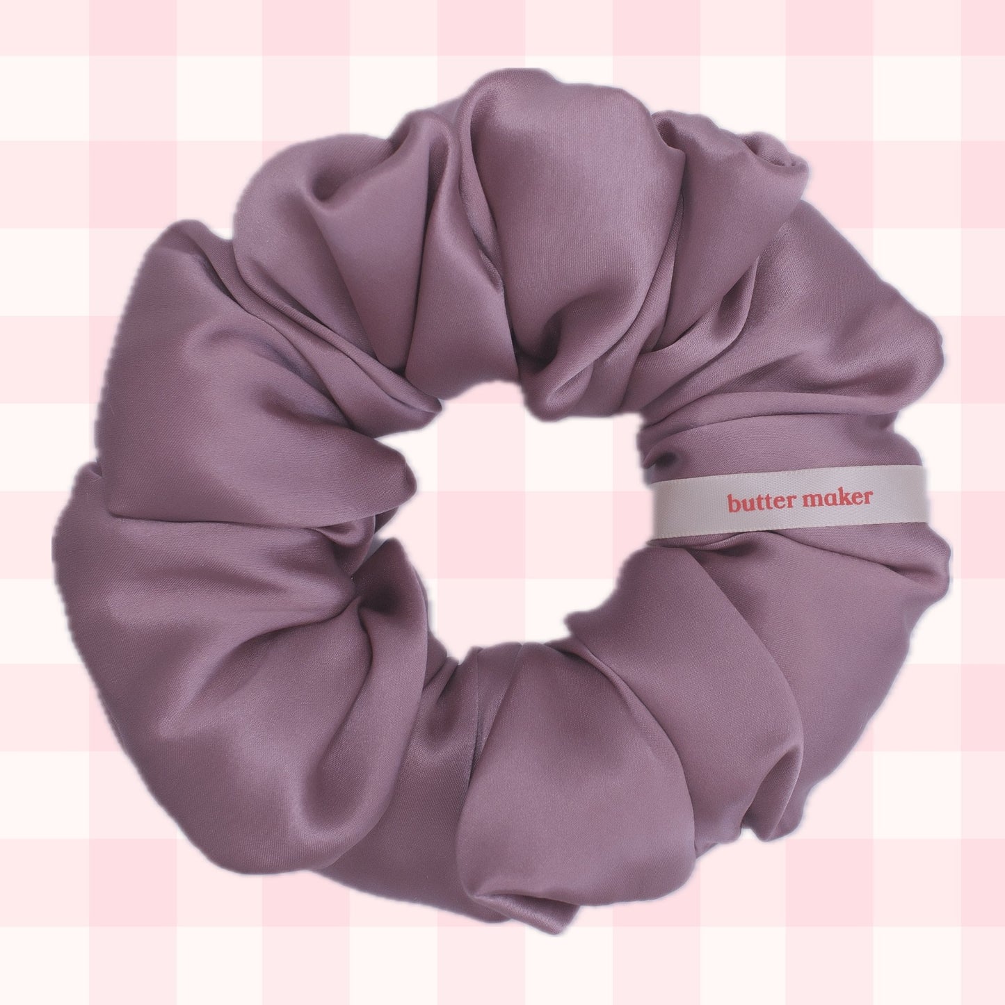 Nostalgia Rose Mulberry Silk Scrunchy