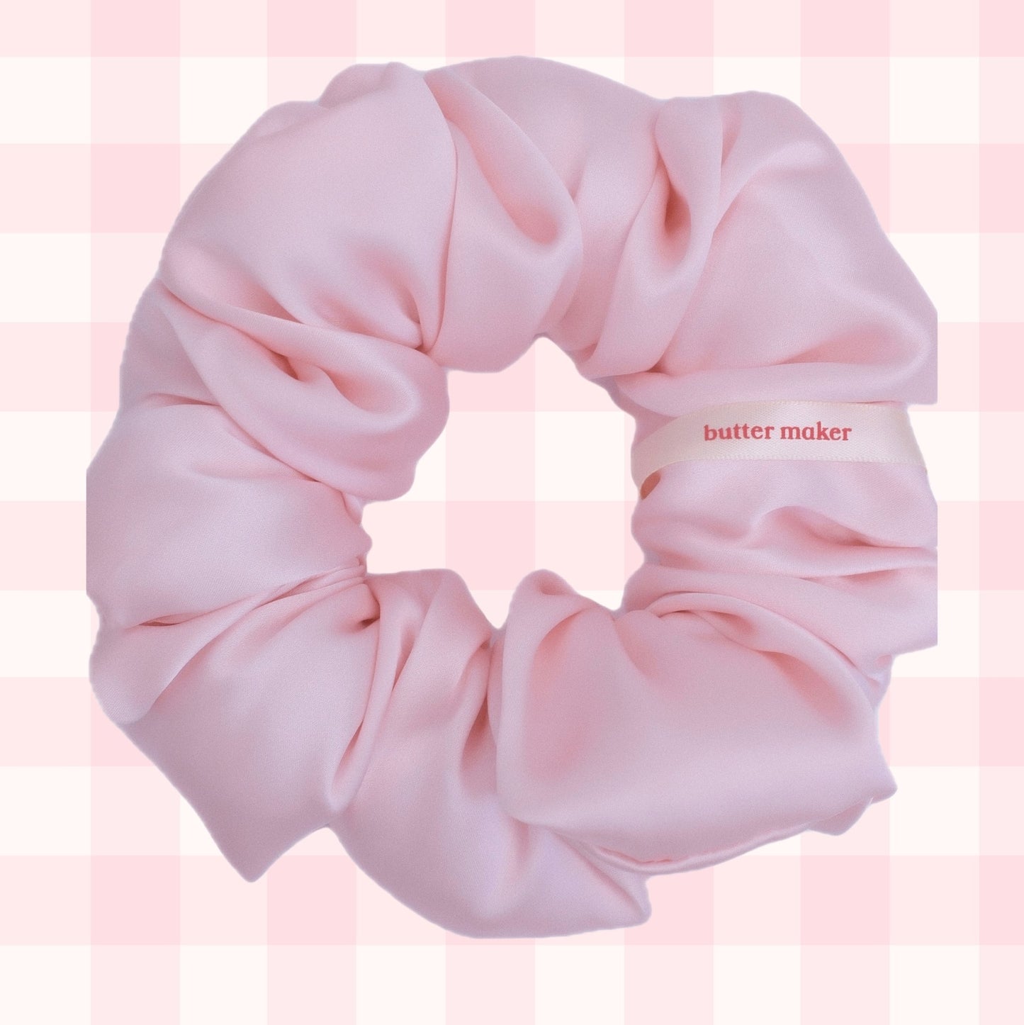 English Rose Mulberry Silk Scrunchy