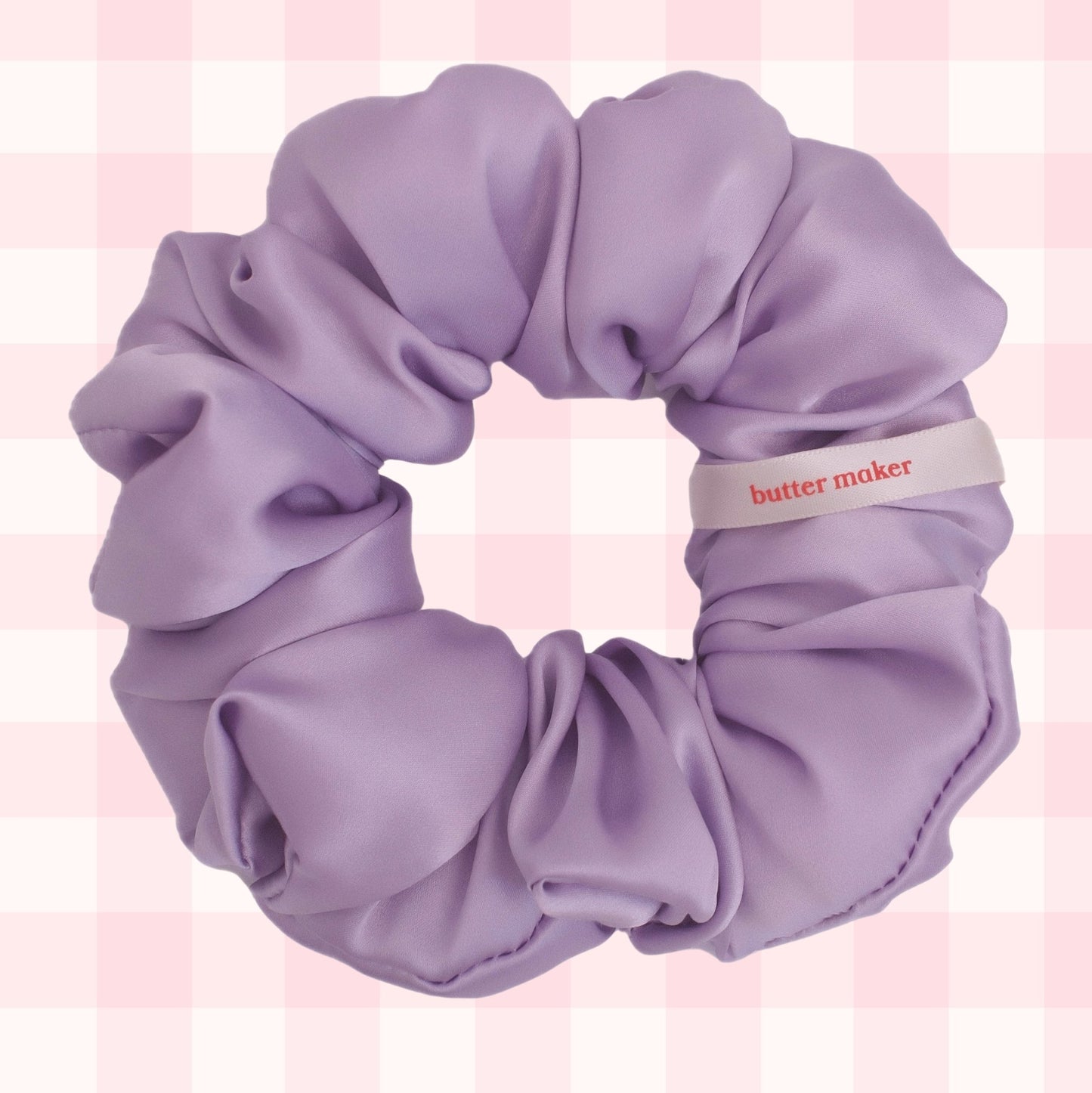 Lavender Mulberry Silk Scrunchy