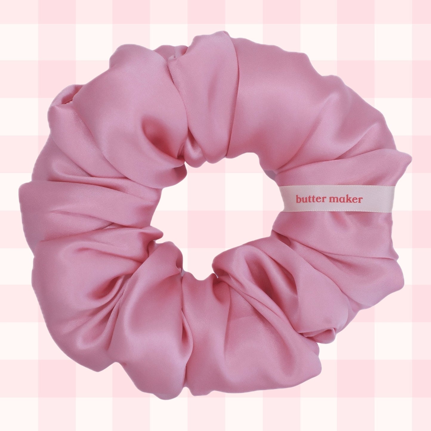Peony Mulberry Silk Scrunchy